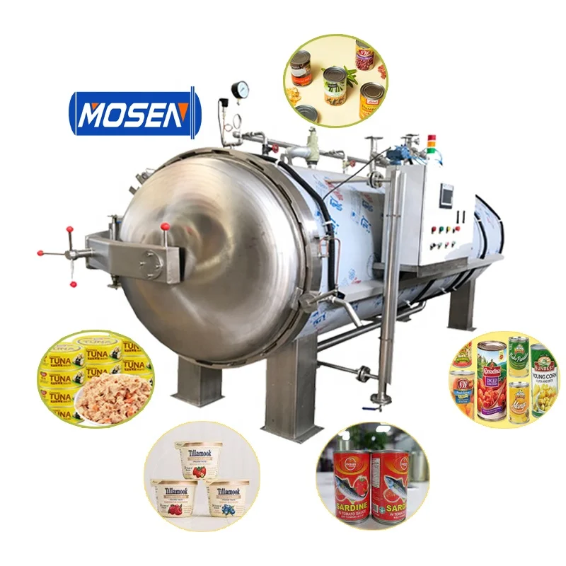 Industrial steam food  autoclave sterilizer compact  pressure retort machine for cooking Agave