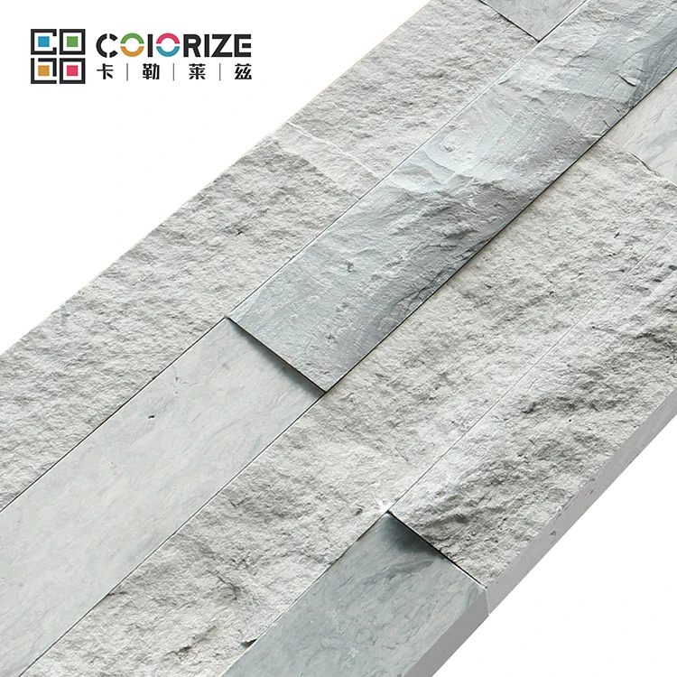 Honed/Split Gray Marble Culture stone Wall Cladding 350x150x10~15mm Villa staircase Culture stone wall Clad decoration