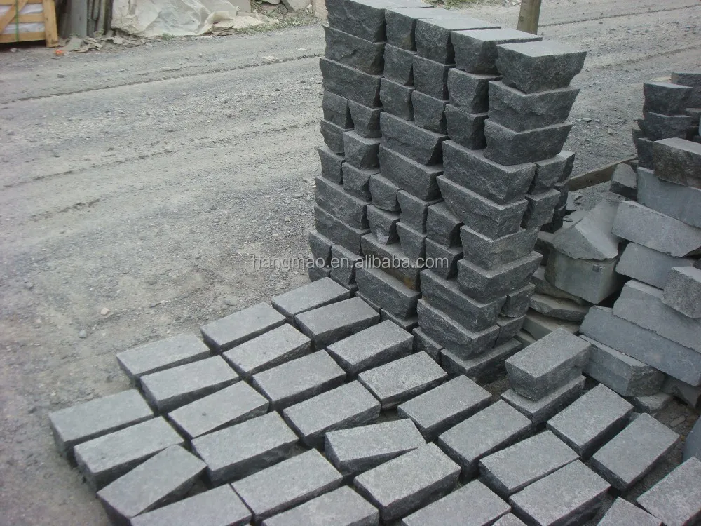 Chinese Cheap Road Nature Black Basalt  Pavers Outdoor