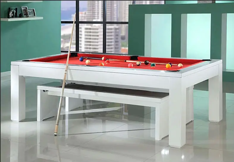 
7ft 8ft dinner pool table slate 2 in 1 solid wood billiard table 