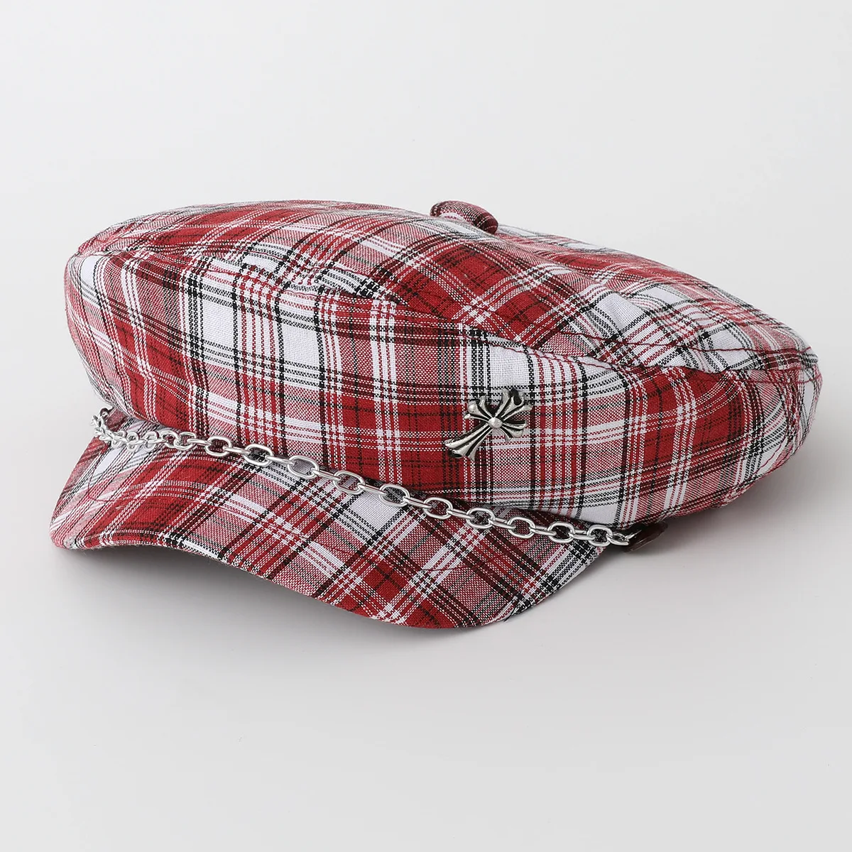 New Blue And White Beret Pin Stripes For Men And Women Hat Fashionable And Casual All-Match Beret