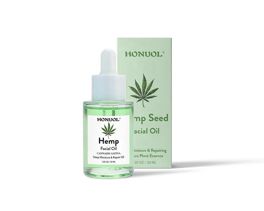 Собственная торговая марка, индивидуальные натуральные веганские масла для лица, Успокаивающая и омолаживающая масляная сыворотка с семенами конопли CBD для массажа лица