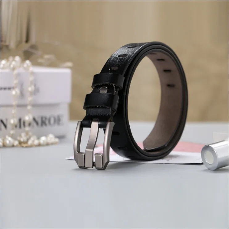 Wholesale High Quality Adjustable PU Leather Belt with Alloy Buckle for Ladies