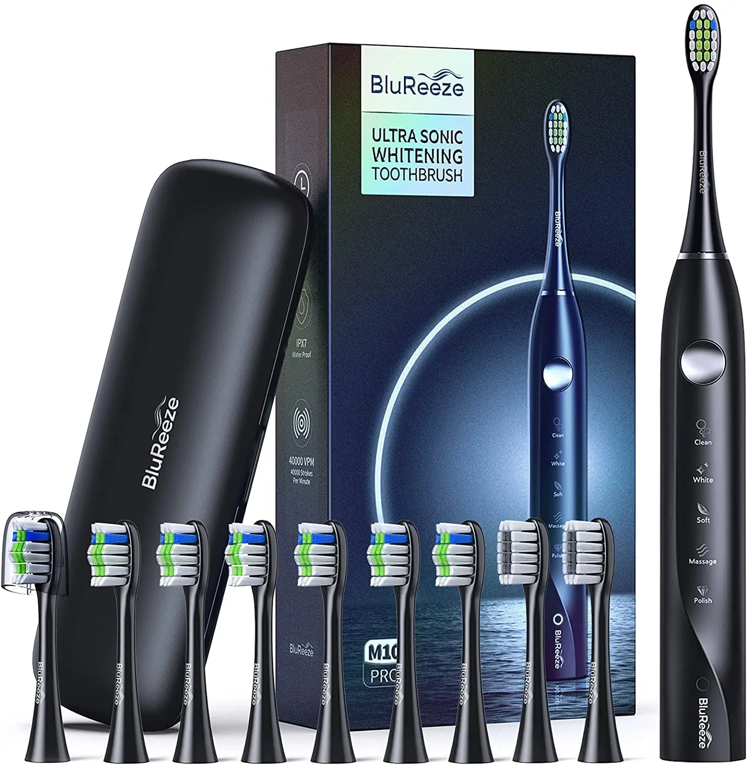 Sonic electric toothbrush tooth brush heads digital plaque remover dental whitetning brushes