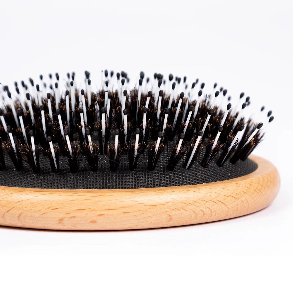 Boar Bristle Hair Brush Natural Beech Comb Hairbrush for Curly Thick Long Dry Wet Hair Detangler Massage Brushes