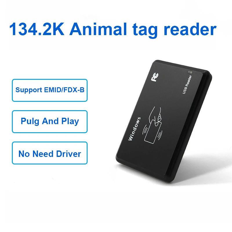 Good quality smart card reader usb FDX-B animal ID reader 134.2KHZ animal tags reader