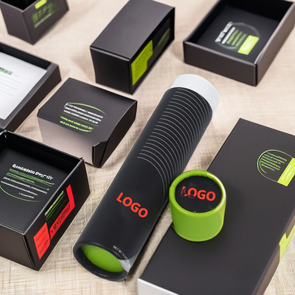 Customized Matte Black CR Paper Packaging Gift Box UV Coated Blister Holder Child Proof 1ml Cartridge Includes EVA Foam