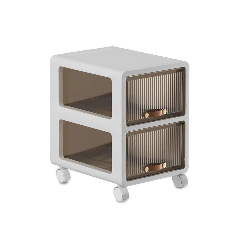 The New Plastic Drawer Storage Office Organization Storage Basket Modern Is Suitable for The Office Multifunction White 100pcs