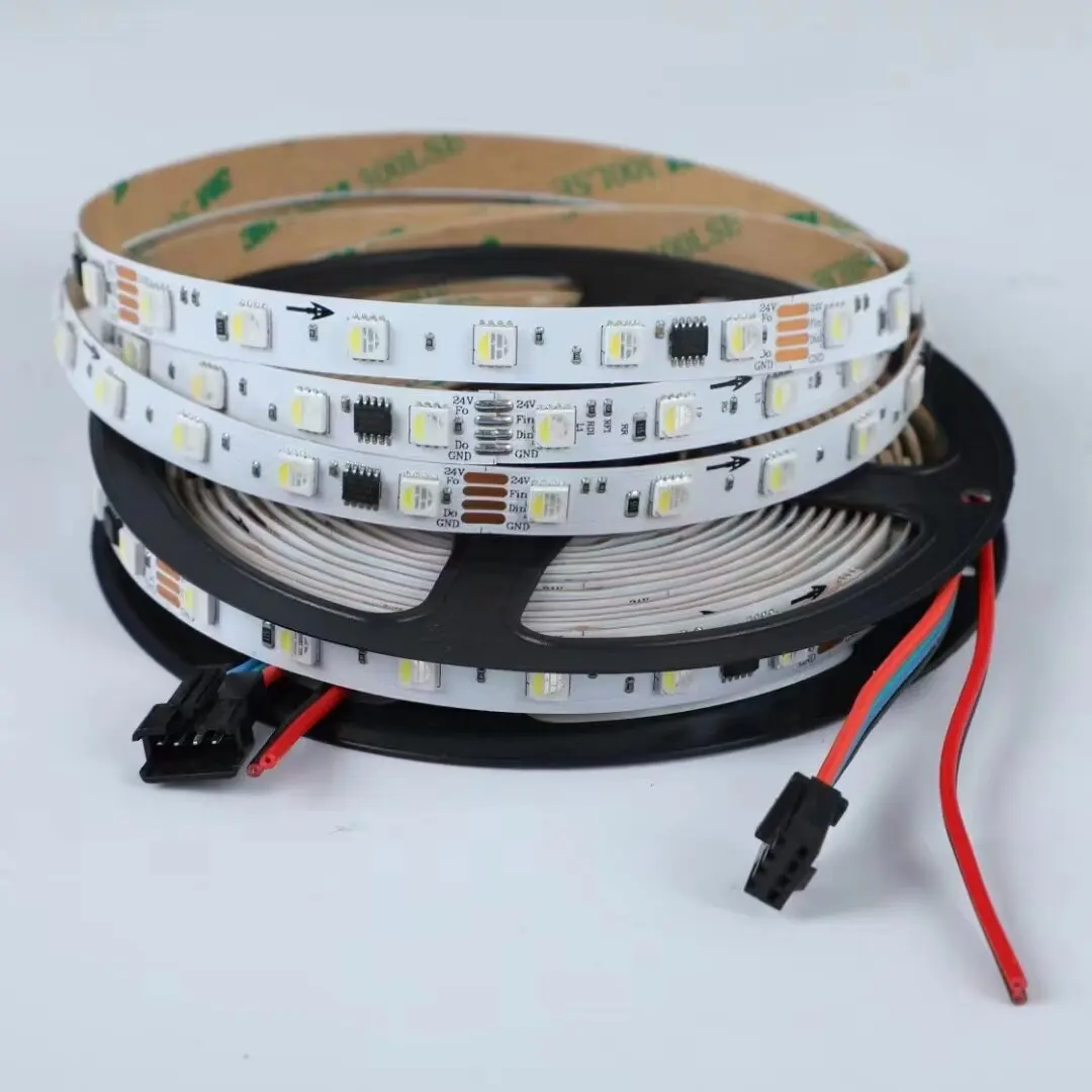 RGBW IC 5050 ws2814 24v RGBW addressable led strip WLED control full dream color strips for building outdoor indoor project