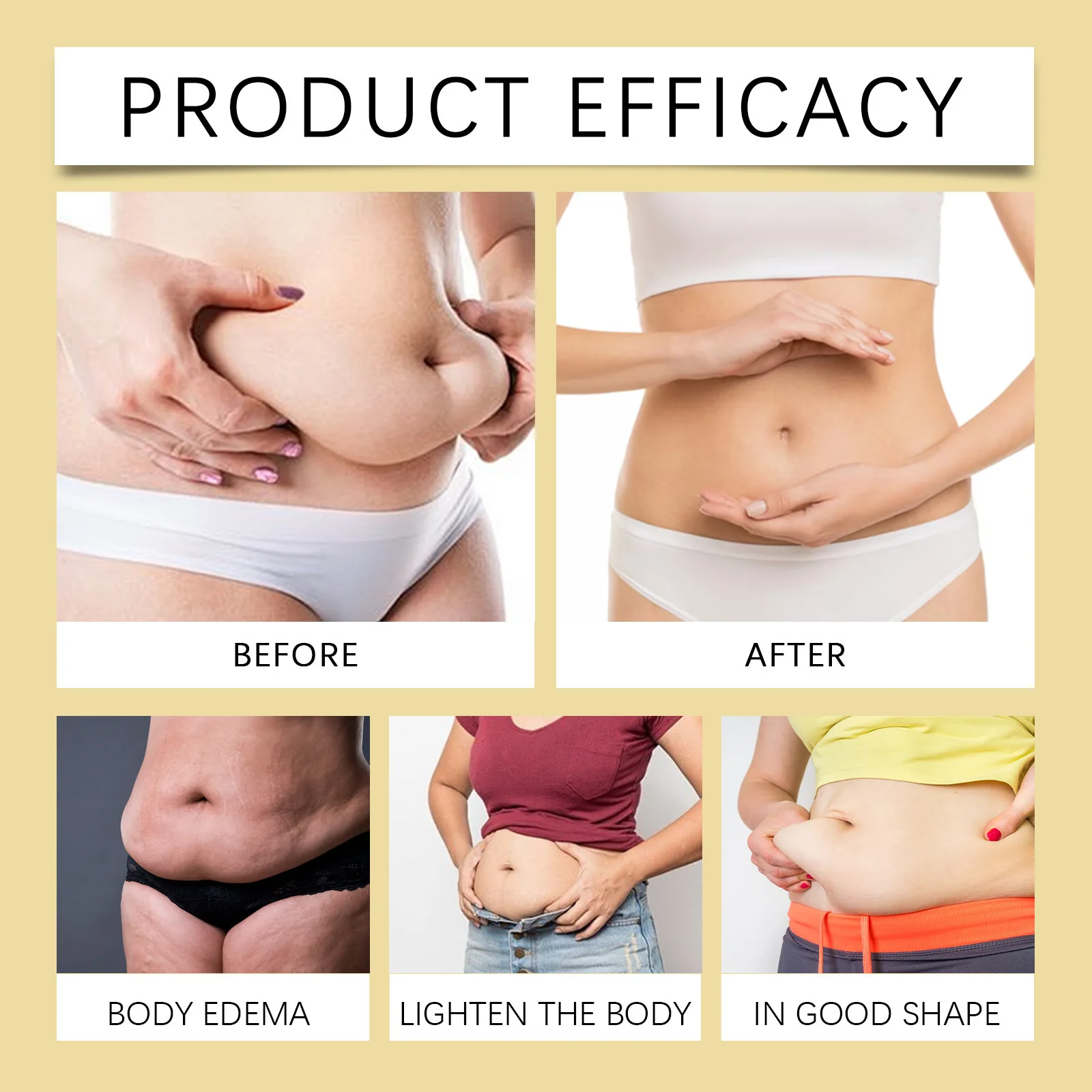 7Pcs Targets Stubborn Fat Eliminates Body Toxins Belly Weight Loss Bee Venom Slimming Patches For Lymphatic Drainage