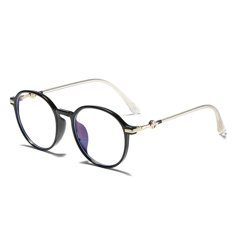 BLONGU 2022 Round  Frame Blue light blocking computer glasses photochromic lens  blue light blocking Eye Glasses Frames
