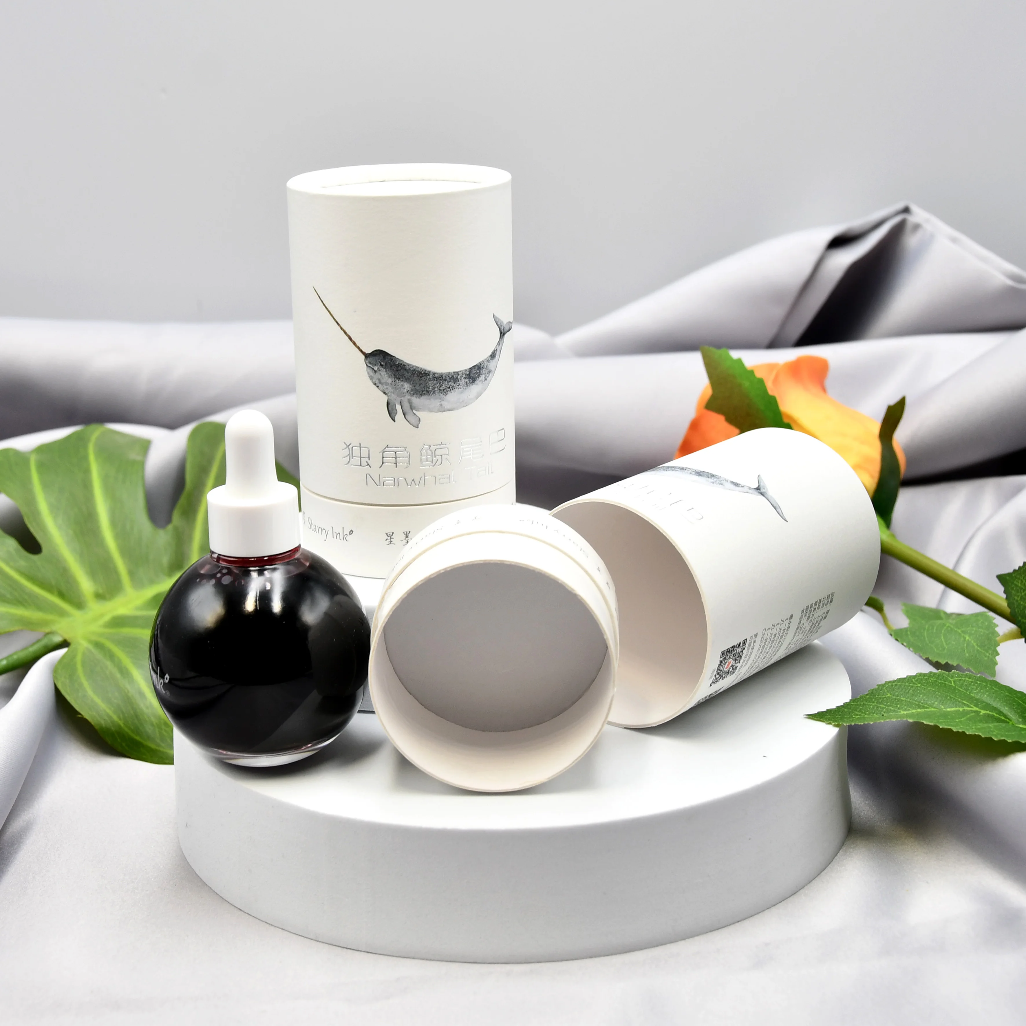 0.01 USD SAMPLE Custom Size Perfume Bottle Packaging Biodegradable Cardboard Candle Paper Tube For Cosmetic