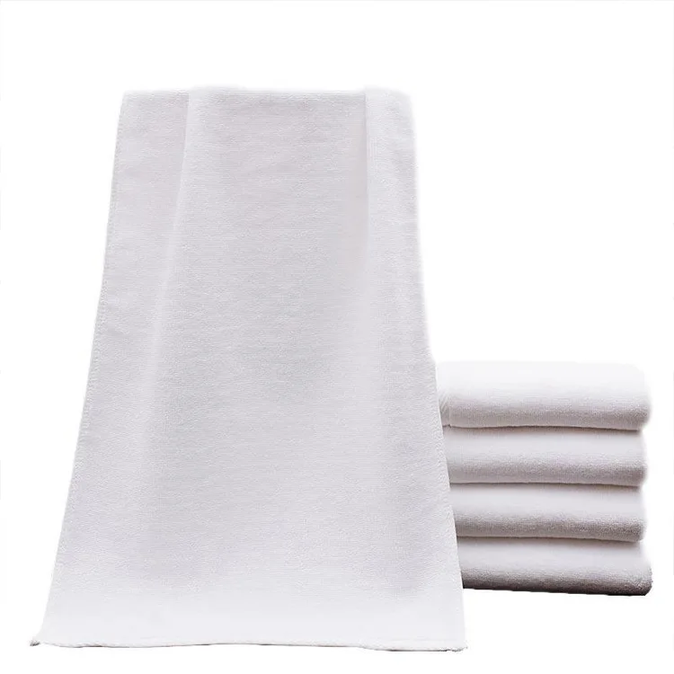 YIASHONE 100% Cotton Pure White Luxury Hotel Bath Towels Solid Color Set with High Water Absorption