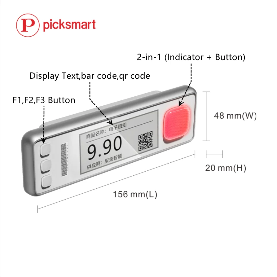 Picksmart High quality pick to light devices sensor smart tag multi functional indicators esl shelf label