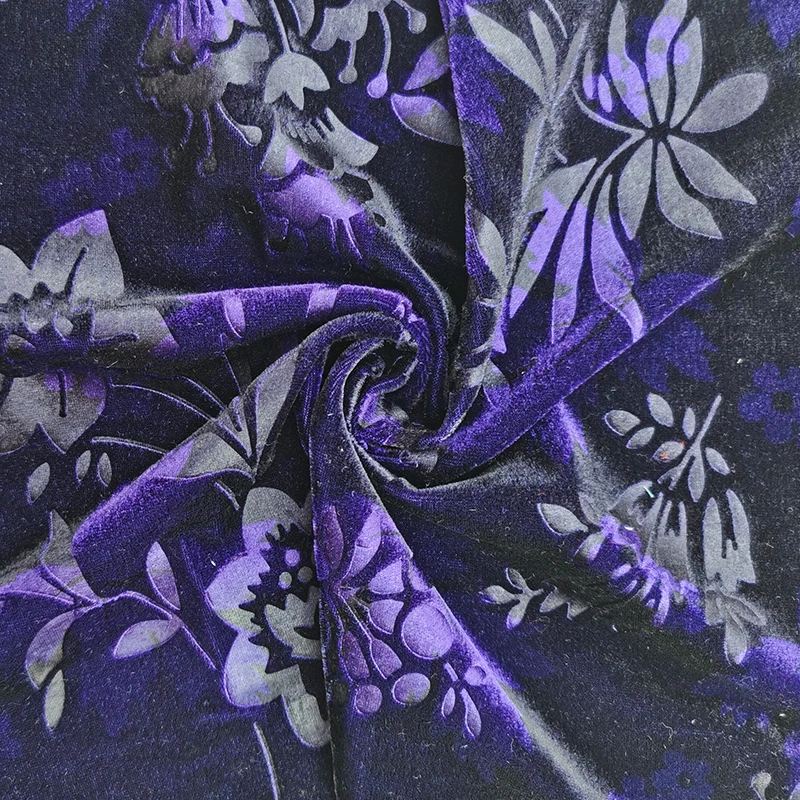 high quality soft hand feeling 100%polyester knitted crystal baby toy super velvet fabric sleepwear