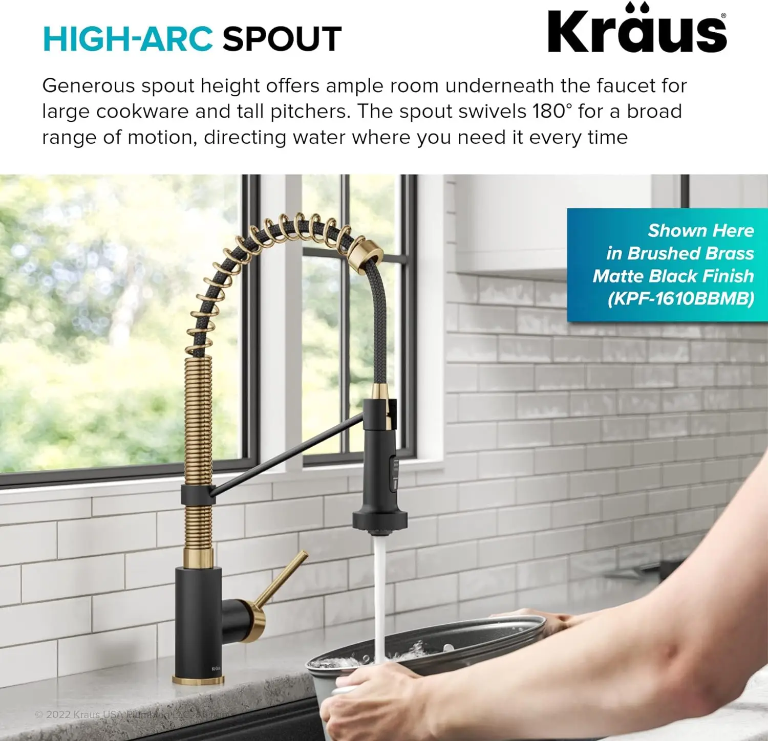Single Handle Commercial Style Pull-Down Kitchen Faucet with Dual Function Sprayer