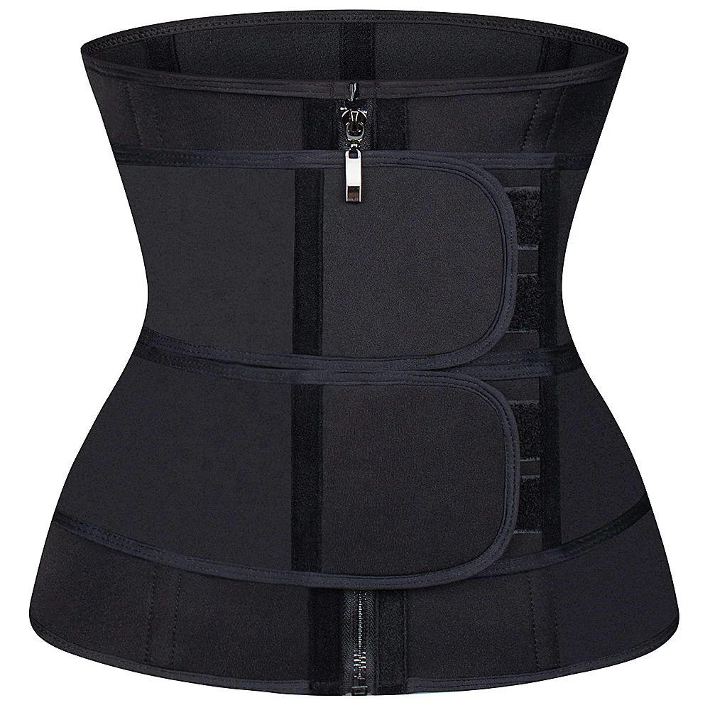 Wholesale Private Label Custom Logo 6XL Tummy Shaper Black Neoprene Waist Trainer women Belt 8019