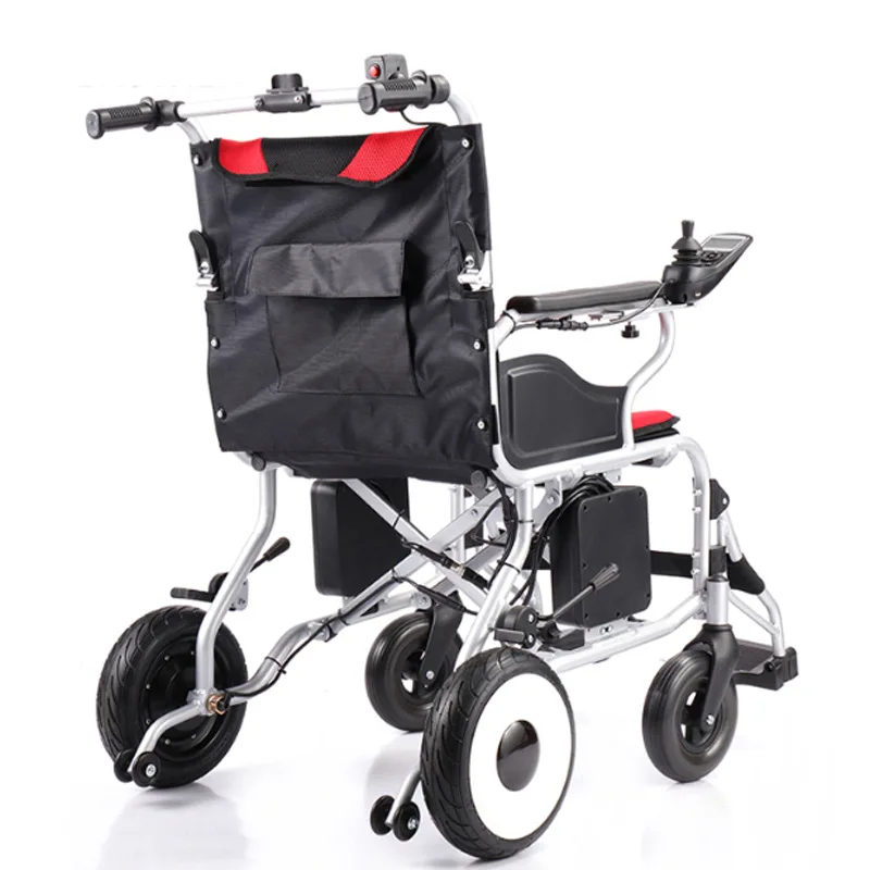 Folding four-wheel scooter lightweight electric bag wheelchairs for the elderly wholesale  wheelchair