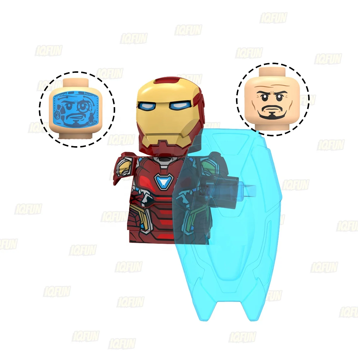 Movie Characters SW Ironman Cartoon Mini Action Building Block Superheroes Plastic Toy Mark Minifig Figure Assembled Toy