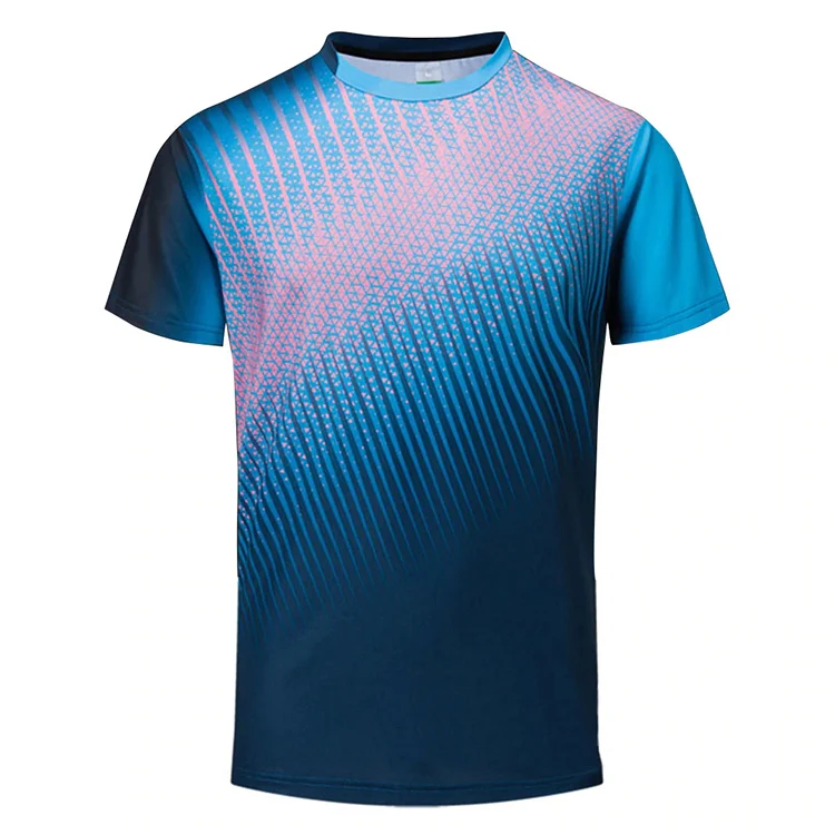 High quality new custom sublimation print jersey sports mens tshirt