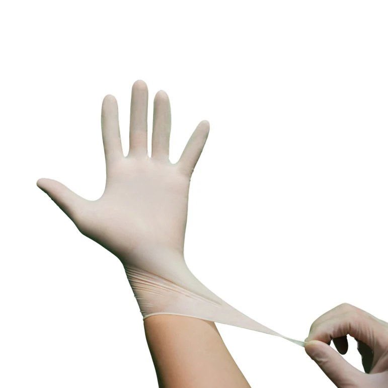 Medispo Latex Examination Medical Disposable Powder Free Hand Gloves Non Sterile