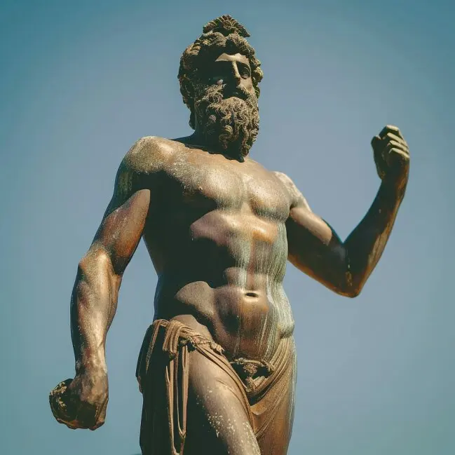 Custom Famous Reproduction Sculpture Greek sculpture Metal Craft Bronze Statue of Zeus or Poseidon