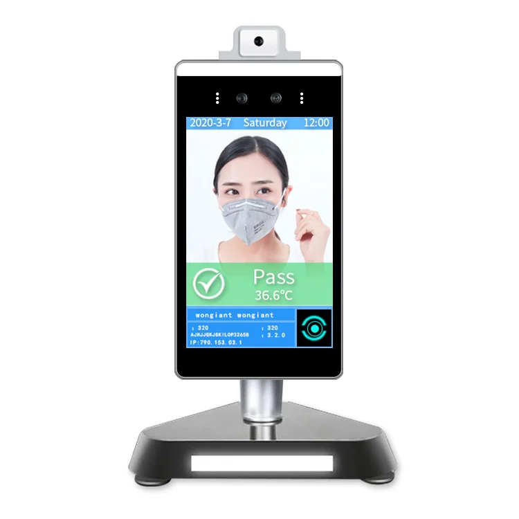
Attendance machine body and face dynamic recognition and temperature device detector 