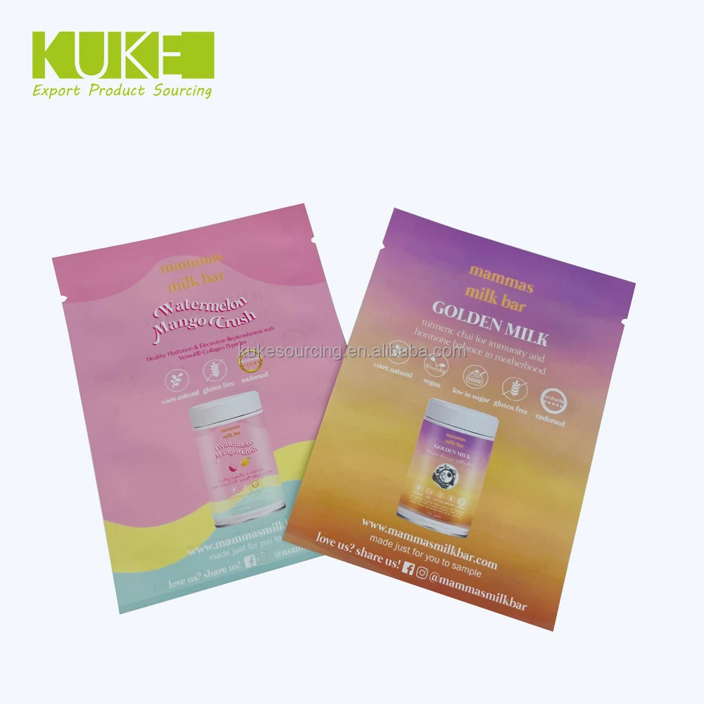 sealable pouch pre-roll tube packaging puncture proof 8ml sachets zip mylar bag small proof plastic vanilla beans pods packaging