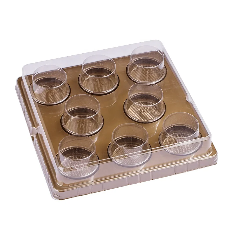Plastic Moon Cake Packaging Box Food Dessert