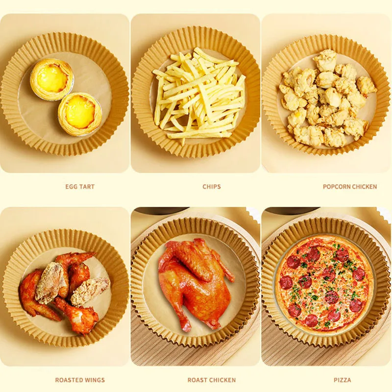 Liner Airfryer Kitchen Cookers Oil-proof Barbecue Plate Steamer Fryer Air Fryer Paper Food Disposable Paper
