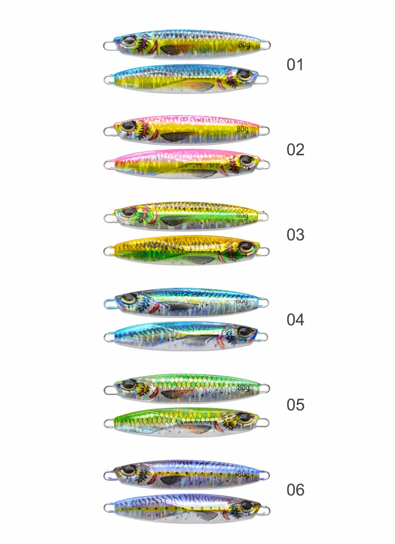 60G/80G Rattle sound ball inside long Cast fishing Metal Jig Shore Casting slow fall pitch jigging Lure Bait