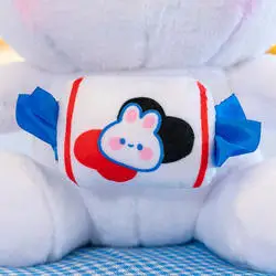 Rabbit Plush Toy Down Cotton Doll Simulation Big White Rabbit Toffee Rabbit Doll