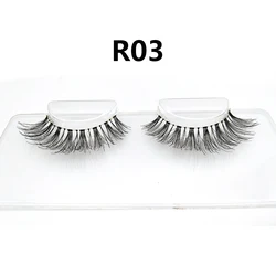 Wholesale hand made false eyelashes human hair lashes private label eyelash