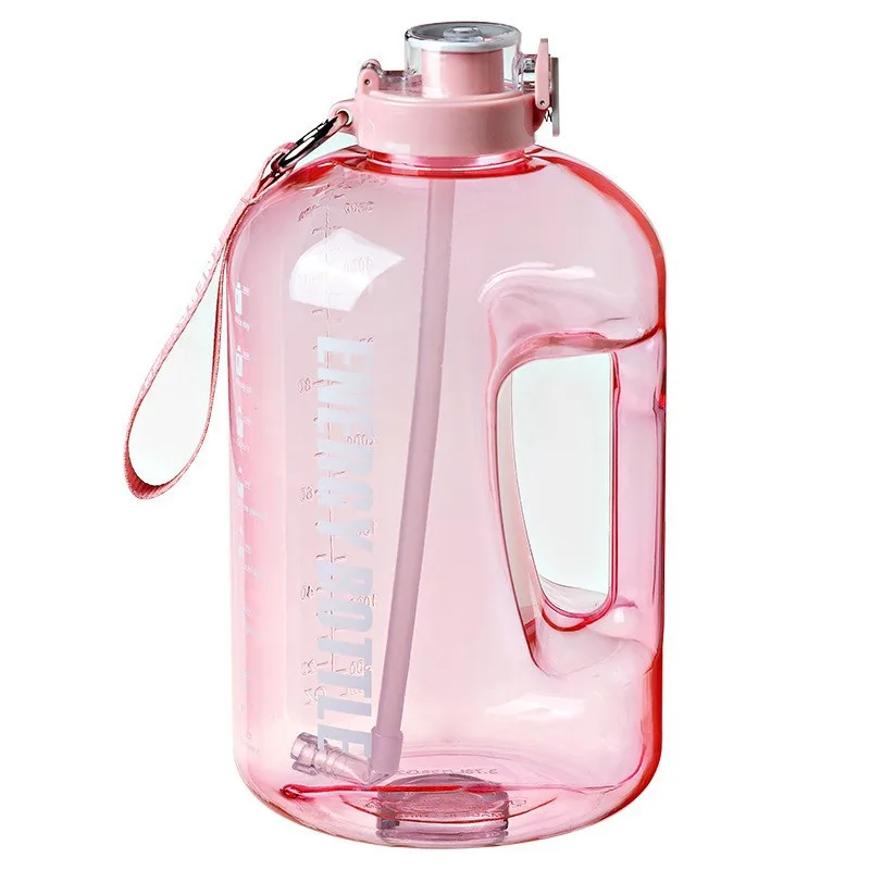 Large Water Jug Motivational Water Bottle Gallon sportsWater Bottle With Times Marker Gym bottle water