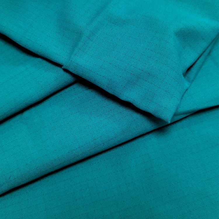 Cleanroom Uniform fabric High Density Antistatic Grid Polyester Cotton Fabric ESD Anti static Fabric