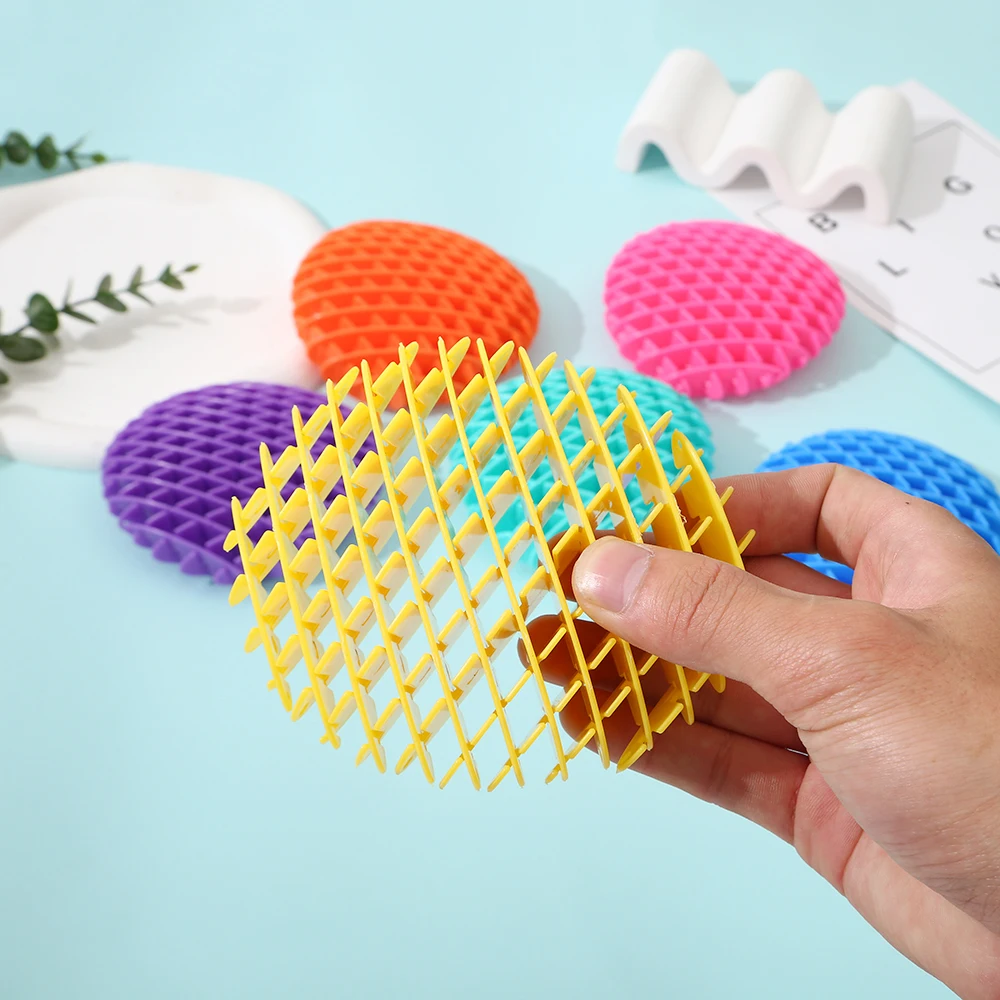 3D Printed Radish Net Red Baby Tech Sense Relief Healing Small Toys with Pop-up Wholesale Decompression Elastic Mesh Plastic 40g