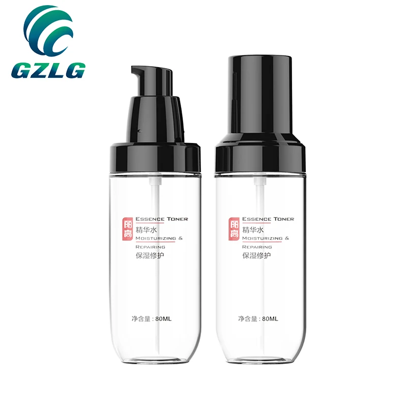 cosmetic  250 ml  500 ml Customized logo pet plastic lotion pump bottle lotion bottle with pump