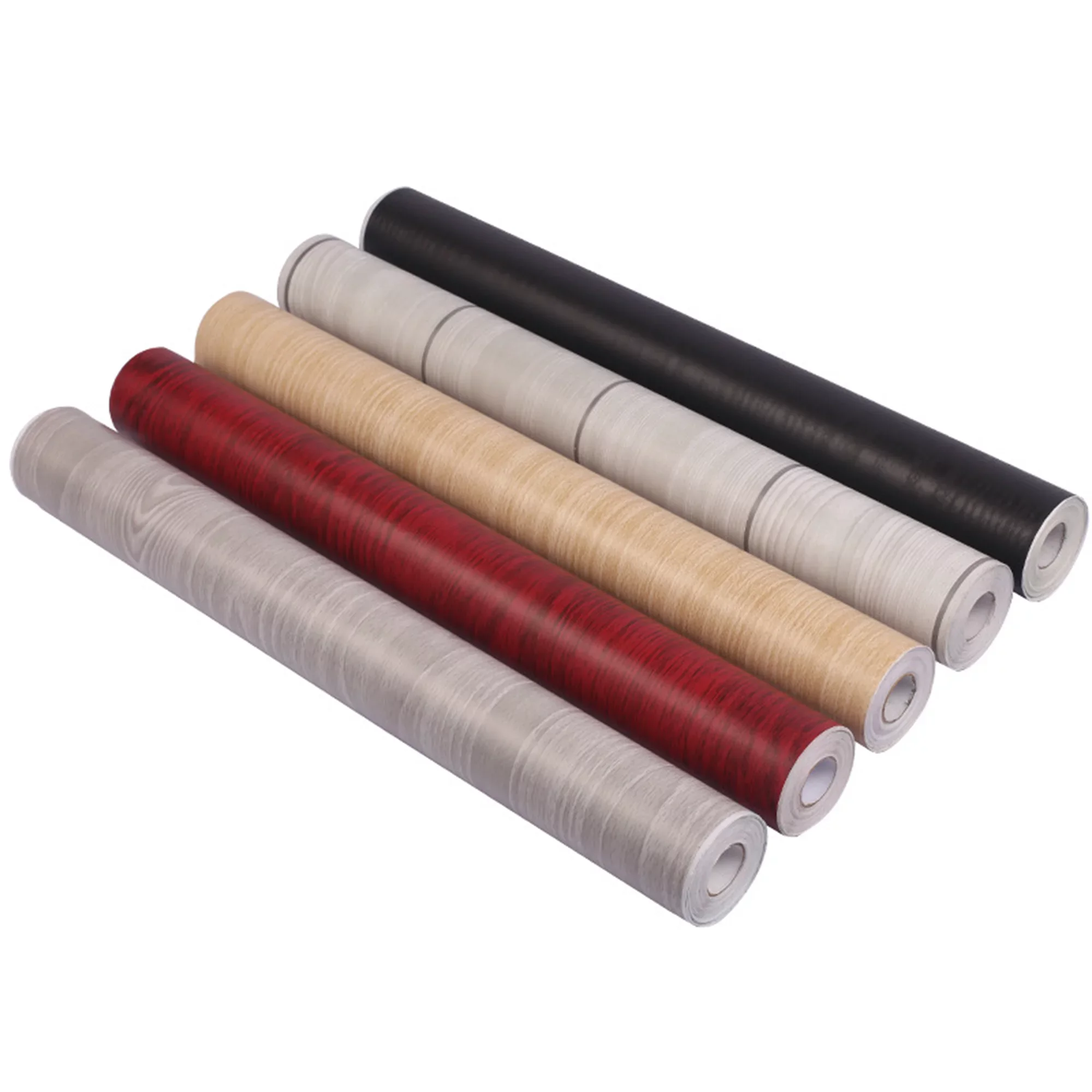 wood grain design kitchen cabinet pvc decorative film