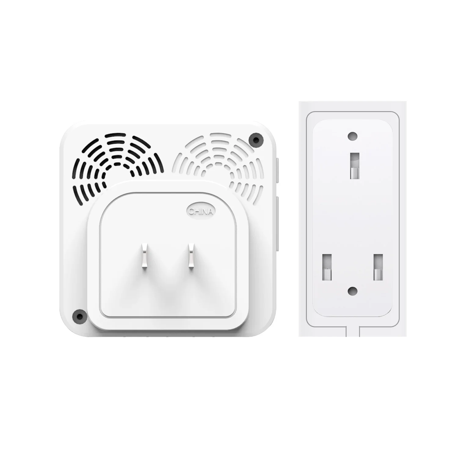 433mhz Wireless service bell system 600ft long range 1 button 2 chimes AC110V UK plug-in door bells