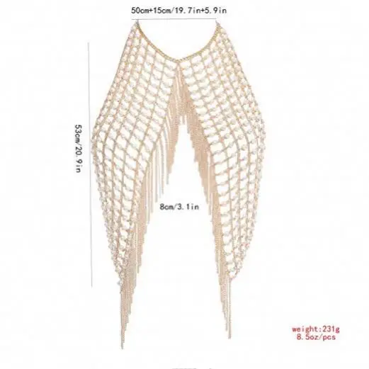 Цепочки для тела, Пляжная цепочка бикини с жемчугом, бюстгальтер, модная портупея, очаровательные аксессуары, ювелирные изделия