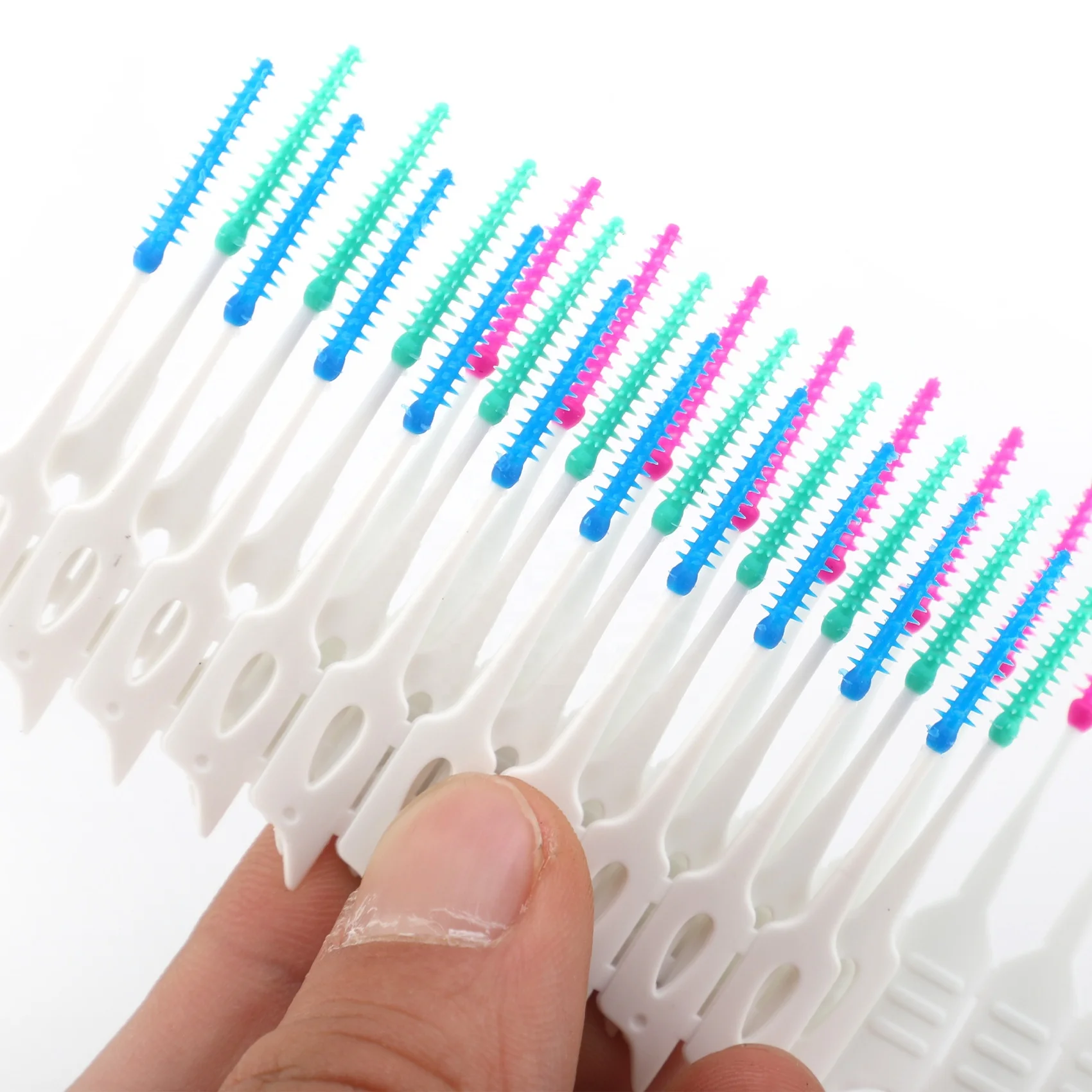 20Packs Soft Silicone Interdental Brush Oral Care Rubbere Interdental Brush