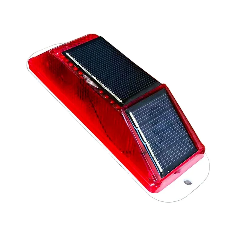Red Car Solar Strobe Warning LED Lamp Chip Control Bridge ricaricabile Night Driving Traffic Safety attenzione Light accessory