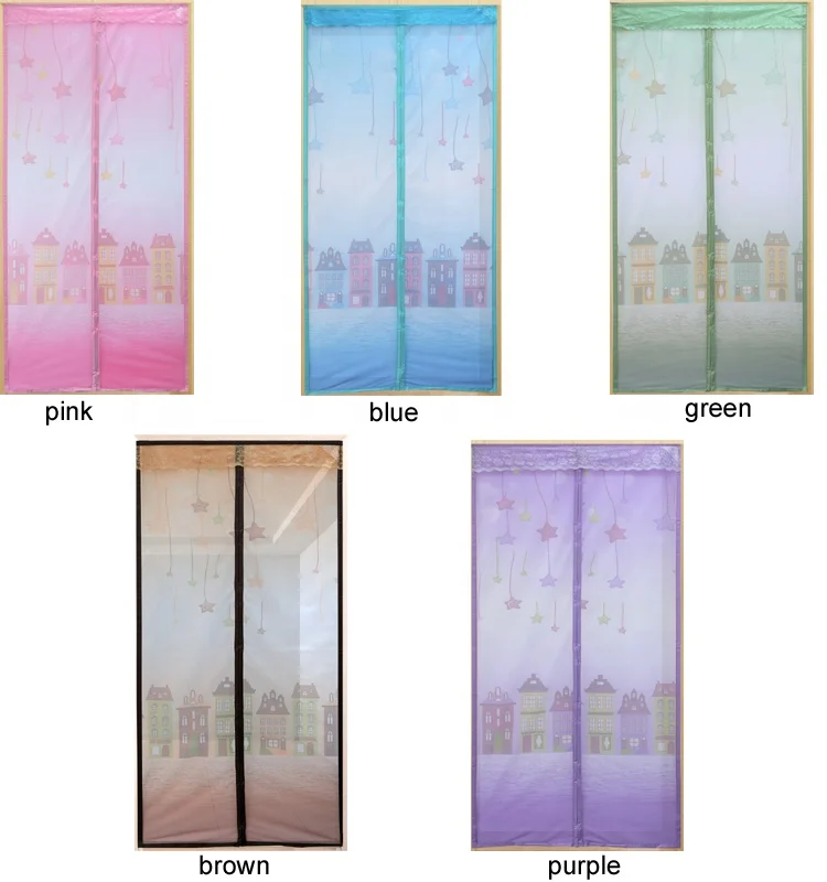 folding antimosquito net sliding screen doors to prevent bugs and mosquitos