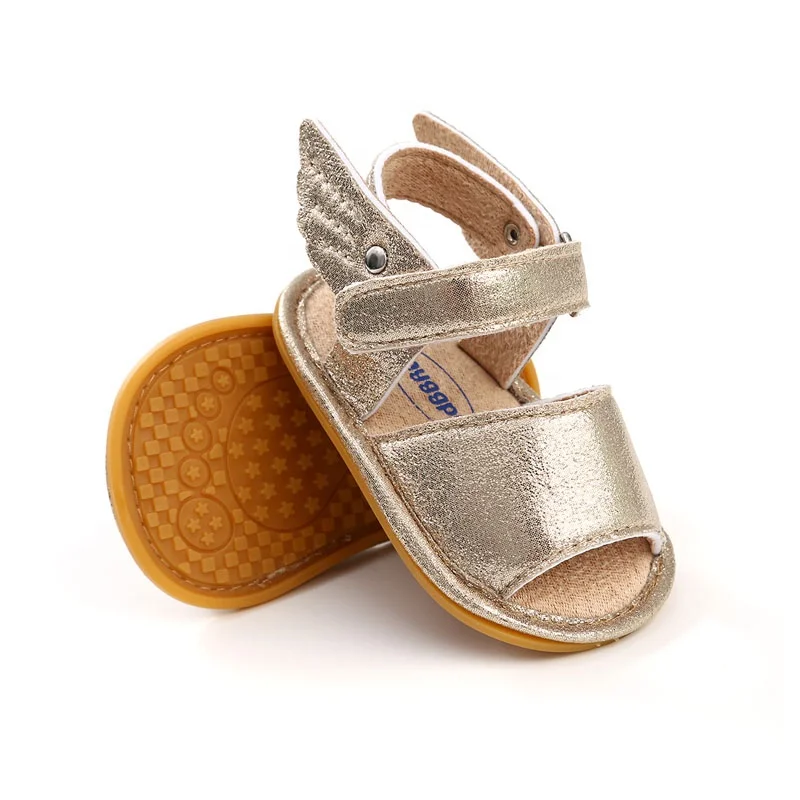 Новая летняя детская обувь WONBO, милая обувь из искусственной кожи с крыльями для малышей, обувь для первых шагов, обувь для маленьких девочек, обувь для малышей