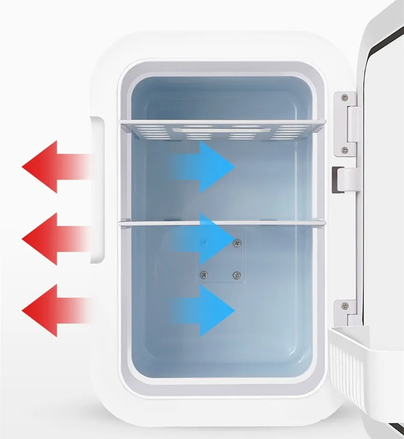 Lowest Price Portable 10L Capacity Tempered Glass Fresh Refrigeration Ce Rohs Mini Cooler Car Refrigerator For Yacht Truck