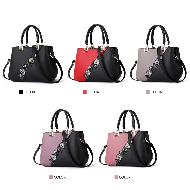 2021 Ready to ship high quality women hand bags leather flower vase handbags