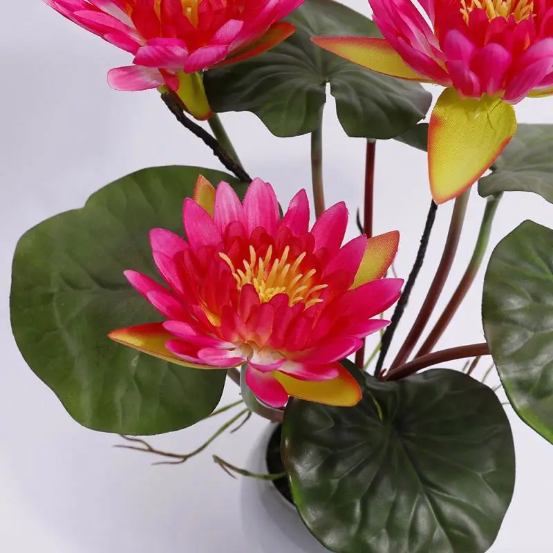 Wholesale Simulation Flower Artificial Real Touch Lotus Wedding Decoration Artificial Lotus For Decor