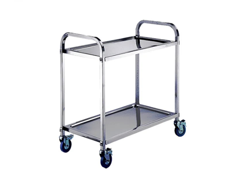 Easy Assemble 3 Tier Restaurant Service Stainless Steel Trolley Cart Food