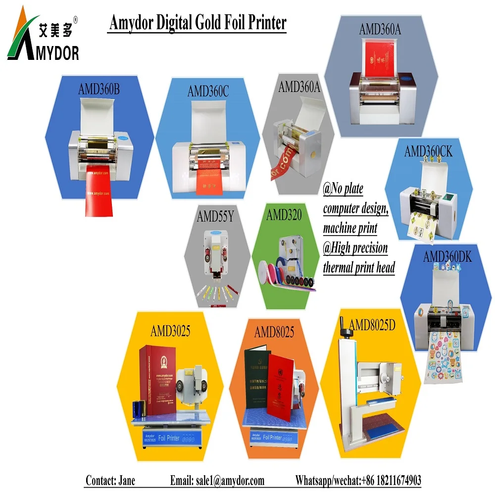 
Amydor 8025 digital hot foil stamping printer for plastic,PVC bookcover 