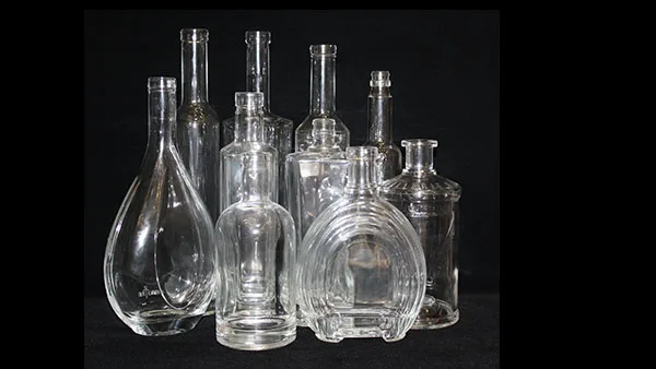 1000ml 1L Round Vodka Wine Glass Bottle Spirit Glass Bottle Flint Glass Material VODKA Accept